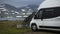 Norway Camper Van Wild Camping Next to Glacial Mountain Lakes