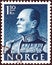 NORWAY - CIRCA 1959: A stamp printed in Norway shows King Olav V, circa 1959.