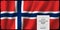 Norway constitution day greeting card, banner vector illustration