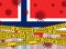 Norway Coronavirus quarantine concept. Covid-19, MERS-Cov. Yellow and black stripes on national flag. Vector.