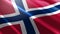 Norway flag Closeup footage background