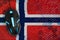 Norway flag and computer mouse. Digital threat, illegal actions on the Internet