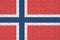 Norway flag is depicted on a folded puzzle