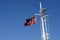 Norway Flag On Mast