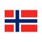 Norway flag pixel art cartoon retro game style