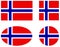 Norway flag - Scandinavian country in Northern Europe