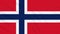 Norway flag waving cloth background, loop