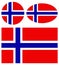 Norway flags