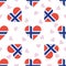Norway independence day seamless pattern.