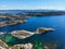 Norway islands drone view