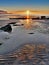 Norway Landscape Coastline Sunset, Lofoten Islands