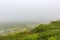 Norway landscape fog clouds rocks cliffs, VeslehÃ¸dn Veslehorn mountain, Hemsedal