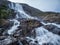 Norway - Langfossen waterfall at its splendid