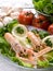 Norway lobster with salad