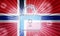 Norway lockdown stopping ncov epidemic or outbreak - 3d Illustration