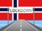 Norway lockdown stopping ncov epidemic or outbreak - 3d Illustration