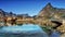 Norway Lofoten, Coast Landscape Mountains, Reine Village