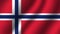 Norway national wavy flag vector illustration