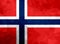 Norway polygonal flag. Mosaic modern background. Geometric design