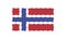 Norway puzzle effect national flag country emblem