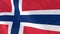 Norway realistic flag animation.