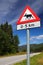 Norway road animals warning