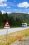 Norway road moose warning