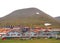 Norway, Spitsbergen: Summer cityscape of Longyearbyen