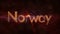 Norway to Norge - Shiny looping country name text animation