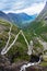 Norway troll road, mountain route of Trollstigen