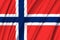 Norway waving flag illustration.