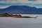 Norwegian coastline with fishing boats