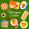 Norwegian cuisine menu cover, Scandinavian food