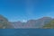 Norwegian fjord panorama day time