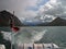 Norwegian flag on a stern of a boat