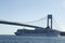 Norwegian Gem Cruise Ship under Verrazano Bridge in New York Harbor