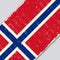 Norwegian grunge flag. Vector illustration.