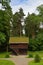 Norwegian Museum of Cultural History. Traditional Norwegian house with earthen roof