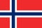 Norwegian national flag, official flag of norway accurate colors
