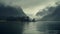 Norwegian Nature: A Tonalist Journey Through Fjord Mist And Rain