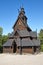 Norwegian Oslo restored stave church. Gol. Bygdoy. Norsk Folkemuseum