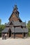 Norwegian Oslo restored stave church. Gol. Bygdoy. Norsk Folkemuseum.