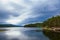 Norwegian summer landscape with Olstappen lake Oppland Norway