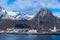 Norwegian town Svolvaer on Lofoten