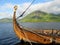 Norwegian viking warship