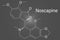 Noscapine antitussive drug molecule. Skeletal formula. Chemical structure