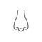 Nose esthetic surgery icon. Element of beauty and anti aging icon for mobile concept and web apps. Thin line Nose esthetic surgery