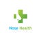 Nose Health logo vector, Nose icon illustration design template