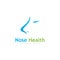 Nose Health logo vector, Nose icon illustration design template