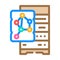 nosql database color icon vector illustration